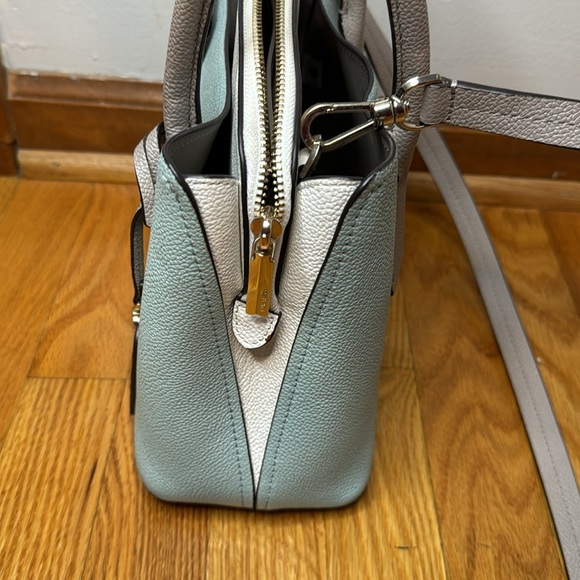 Kate Spade Blue Margaux Medium Satchel Purse w/ Crossbody Strap - Picture 4 of 9